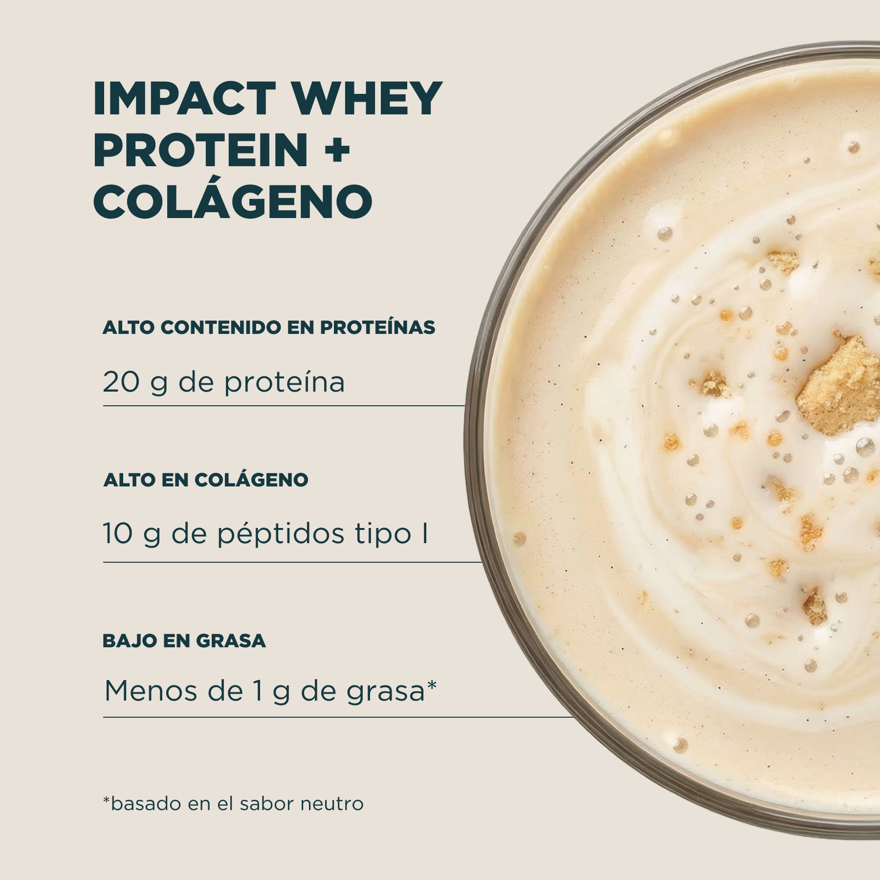 Impact Whey Protein + Collagen Vanilla 750g
